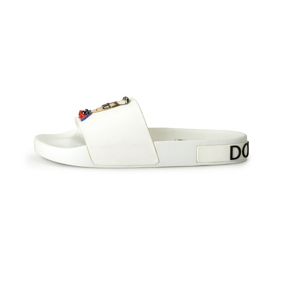 Dolce & Gabbana Men\'s Logo Print Flip Flops Slides Shoes US 12 IT 45 main image 8